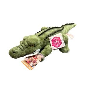 Vintage Hermann Teddy Alligator Crocodile Green Plush Toy 905929 Stuffed Animal